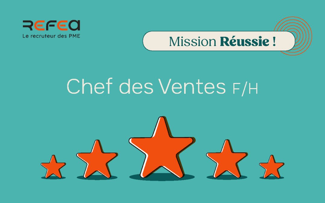 Mission réussie ! Chef des Ventes F/H