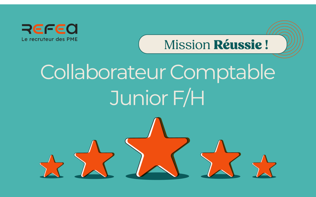 Mission Réussie ! Collaborateur Comptable Junior F/H